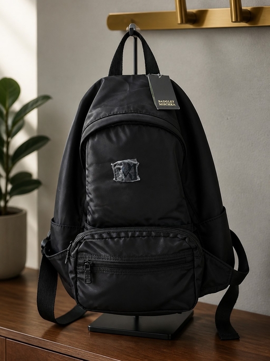 Badgley Mischka Other - Badgley Mischka Black Lightweight Backpack With Detachable Bum Bag